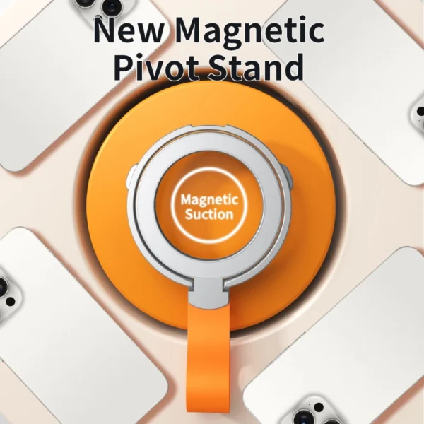 Magnetic Cell Phone Ring Holder Compatible with IPhone Series Removable Cell Phone Grip Kickstand