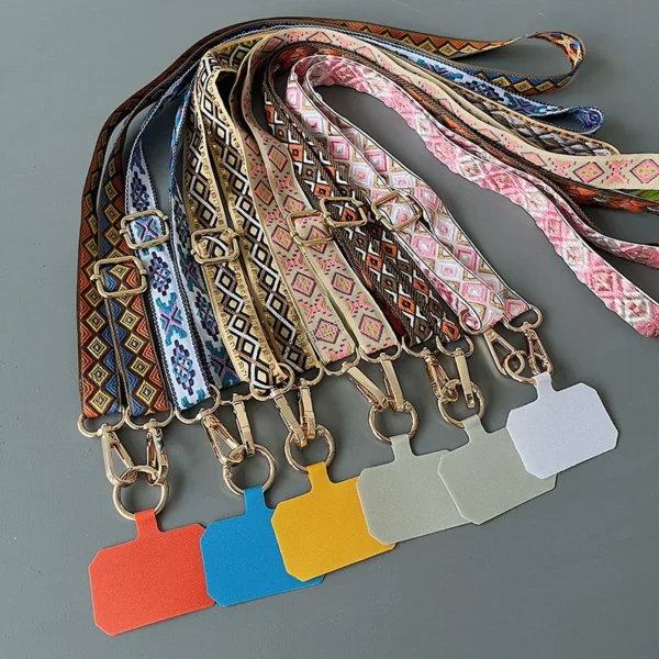 my-11134207-7rask-m9p7zosoaw5074.webp Vintage Adjustable Crossbody Mobile Phone Lanyard Camera Lanyard Hanging Neck Rope Lanyard With Spring Clip