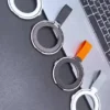 Magnetic Cell Phone Ring Holder Compatible with IPhone Series Removable Cell Phone Grip Kickstand