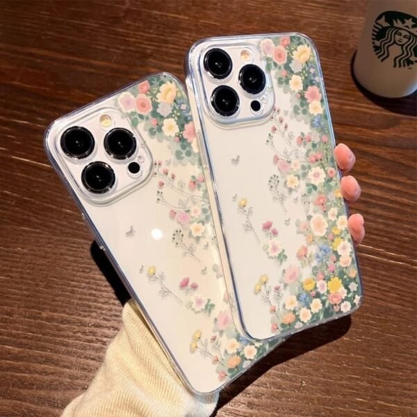 Flowers Phone Case for iPhone Shockproof Cover Screen Protector Casing