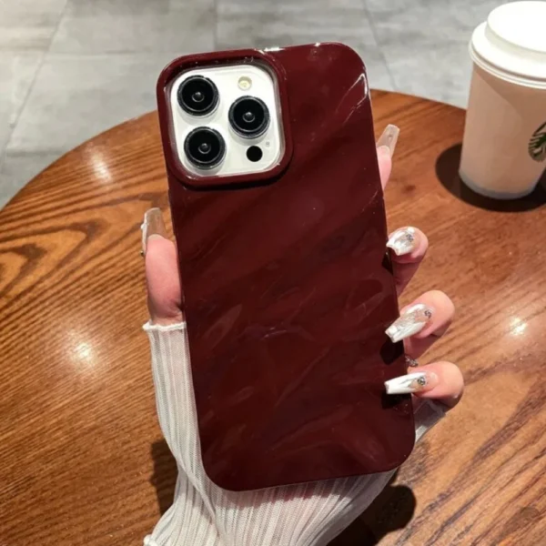 sg-11134201-7rdw5-mdb610jmrsopfa.webp Luxury 3D Silk Wavy Pattern Phone Case Compatible for iPhone Candy Color Glossy