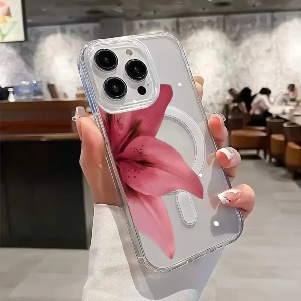 sg-11134201-7rdwg-mdb63w6536wn17.webp Magnetic Phone Case for IPhone Red Flower Printed Cover
