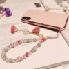 sg-11134201-7rdwj-mcu5tfaigzm690.webp Stylish Plaster Flower Pendant Crystal Phone Lanyard Holder Antilost Lanyard Lovely Flower Accent