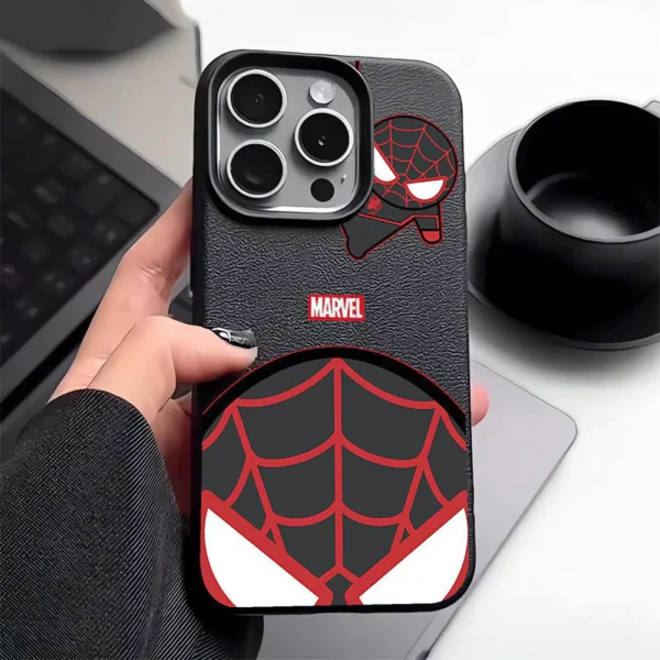 sg-11134201-7rdx3-mdb63l499hrw91.webp Marvel Cool Textured Black Phone Case Silicone Soft Premium Shockproof Casing for iPhone 11 12 13 14 15 16 Pr