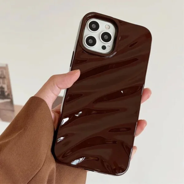 sg-11134201-7rdyc-mdb610j2r77g16.webp Luxury 3D Silk Wavy Pattern Phone Case Compatible for iPhone Candy Color Glossy