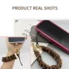 Fashionable Crossbody Mobile Phone Lanyard Antiloss Stylish Design with Metal and Polyester